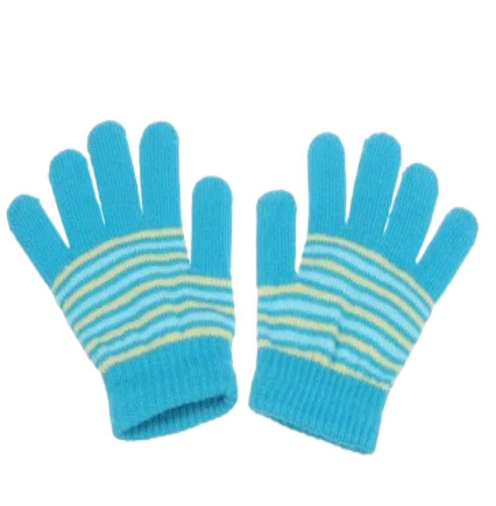 Gants Rayés d'Hiver pour Enfants