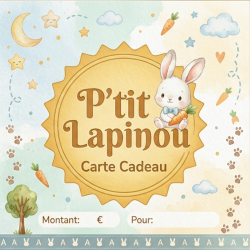 Un petit lapin illustré à l'aquarelle qui tient une carotte