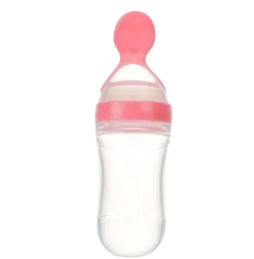 Biberon Rose avec Cuillère