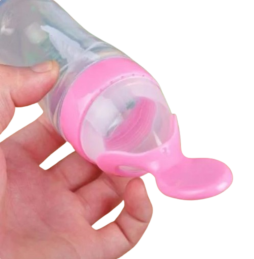 Biberon Rose avec Cuillère