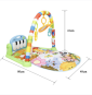 Tapis d'éveil avec arceau de jeu multicolor