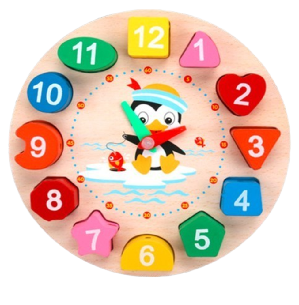 Horloge en Bois - Jouet Montessori