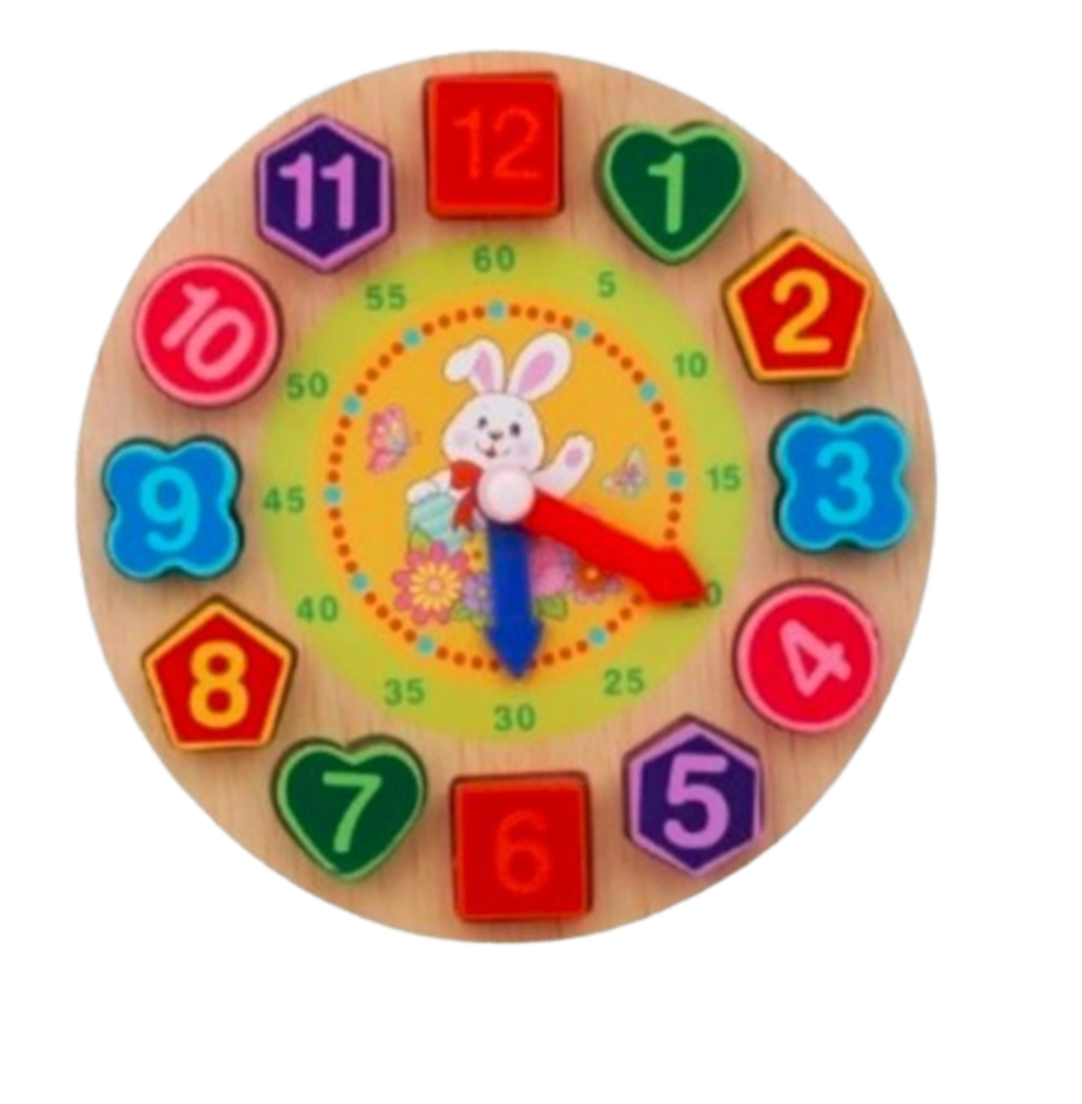 Horloge en Bois - Jouet Montessori