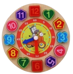 Horloge Montessori en Bois