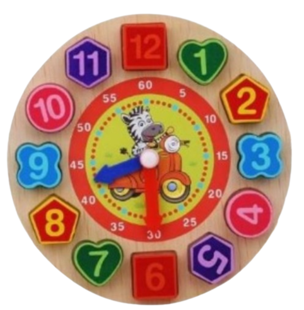 Horloge en Bois - Jouet Montessori